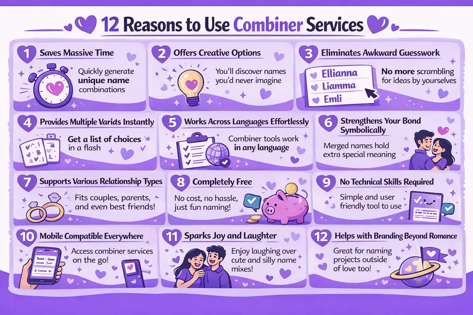 9 reasons to use our name combiner generator