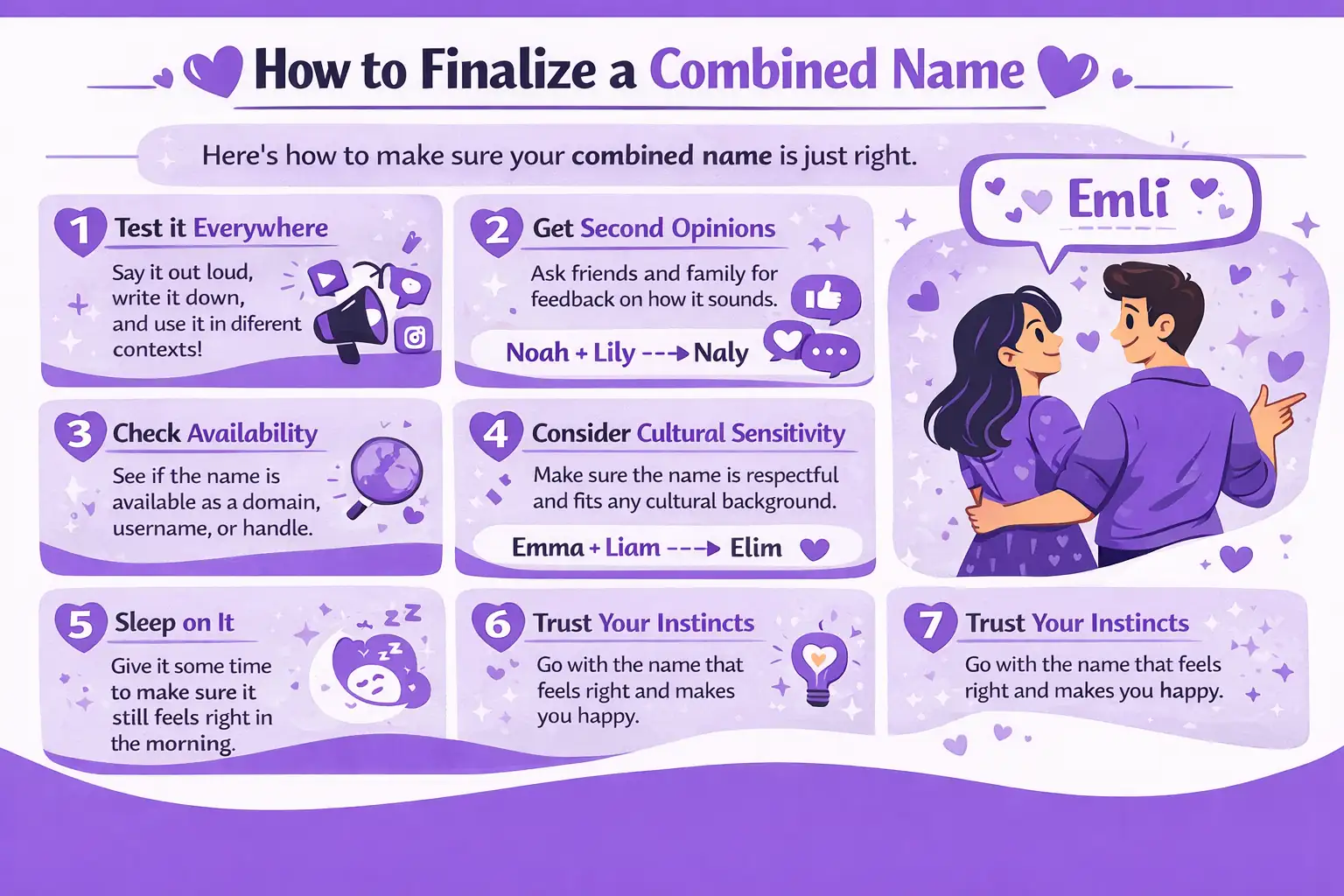 How to finalize a combined name